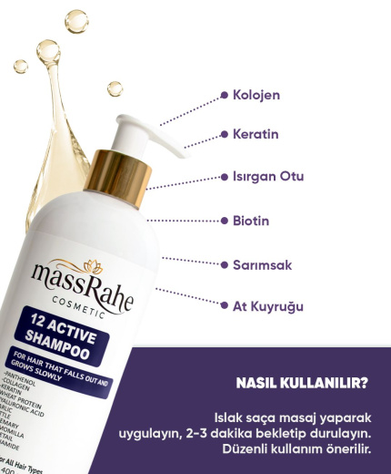 Çok Etkili Dökülme Karşıtı ve Güçlendirici Şampuan (400 ml)