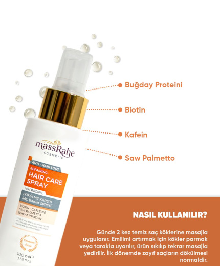 Dökülme Karşıtı Onarıcı Saç Bakım Spreyi (100 ml)