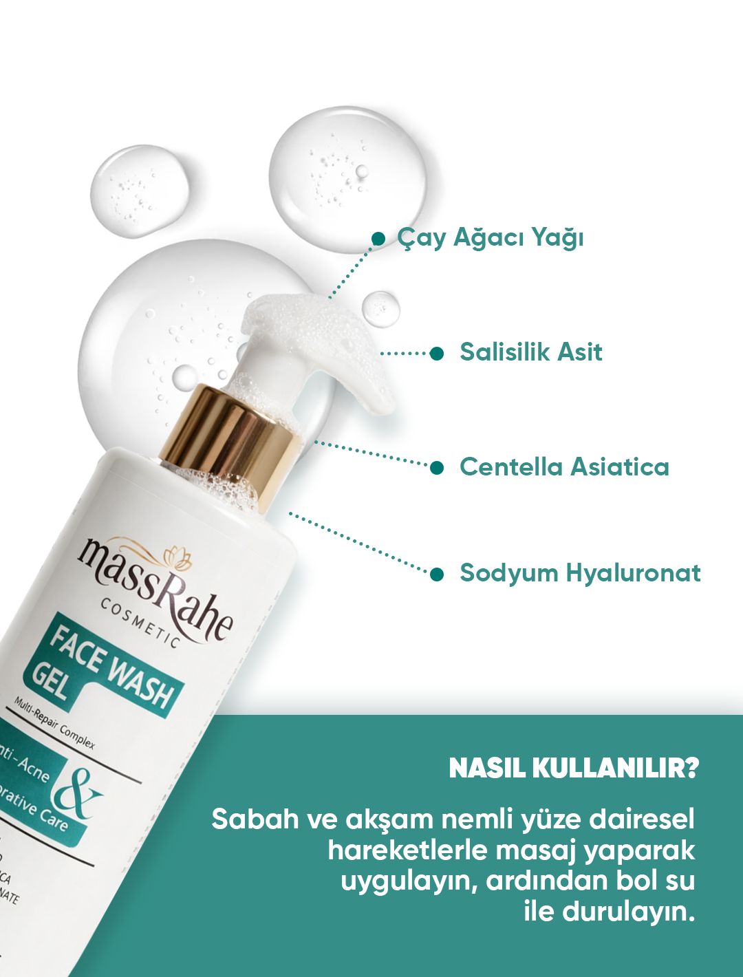 Akne Karşıtı ve Onarıcı Yüz Temizleme Jeli (200 ml)